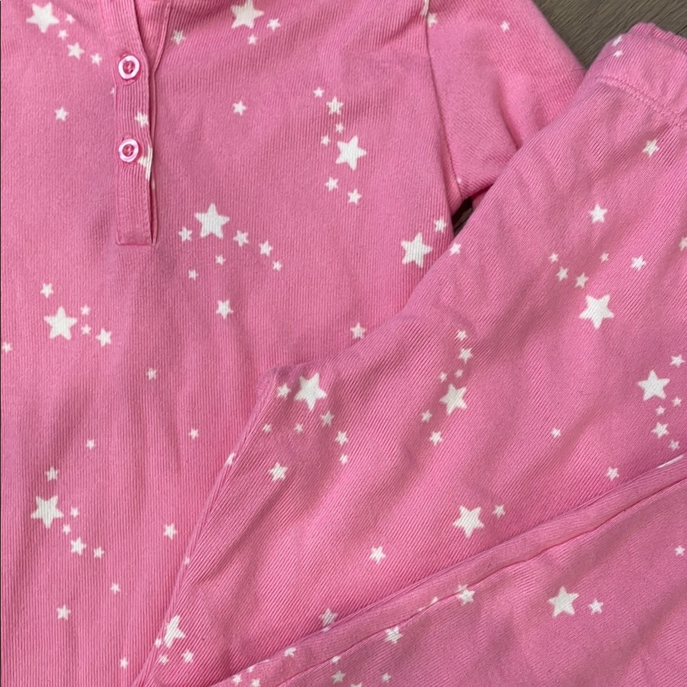Splendid Cozy Pink Starry Pajamas - Girls Size 8! - Picture 7 of 10